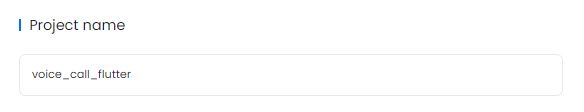 project name voice call flutter